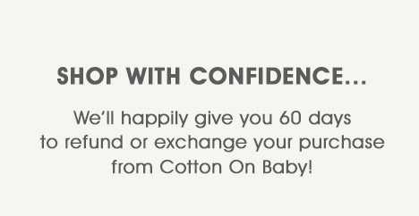 Cotton On Baby Shop With Confidence